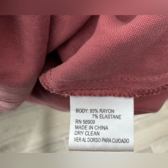 CREMIEUX - Elegant Dusty Rose Midi Dress - Size Medium - Picture 8 of 8